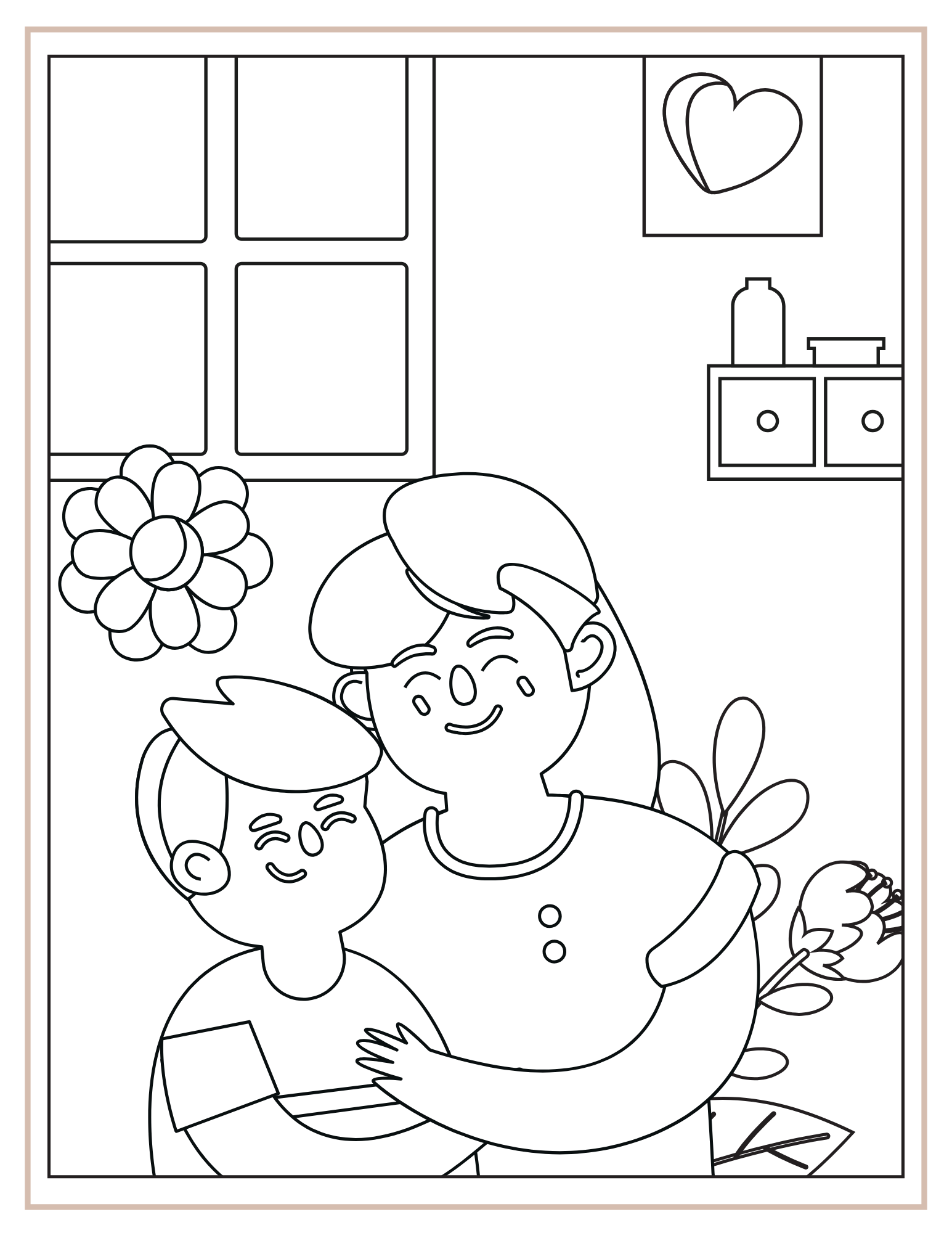 Emadepäeva värvimislehed (60 lk, prinditav PDF)