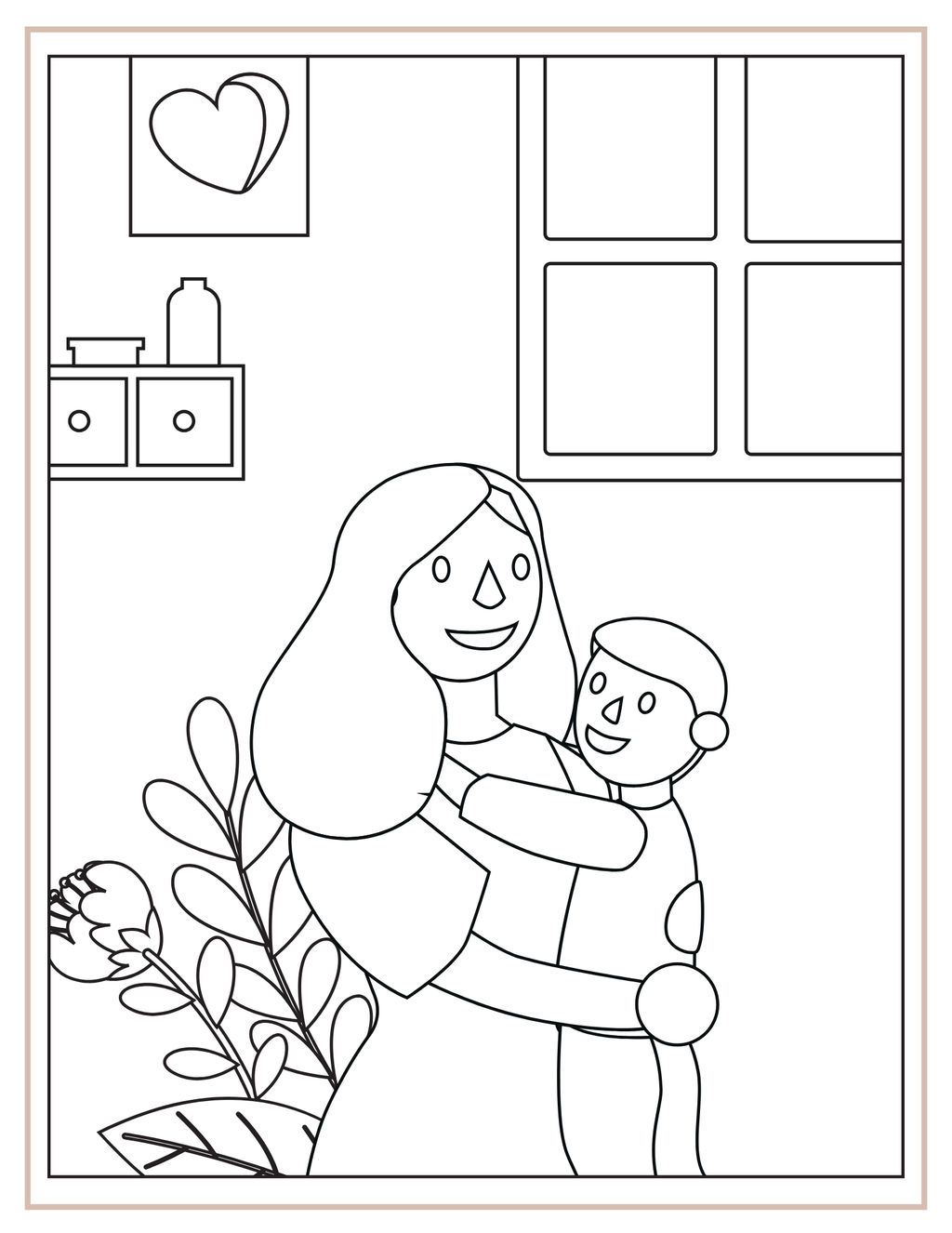 Emadepäeva värvimislehed (60 lk, prinditav PDF)