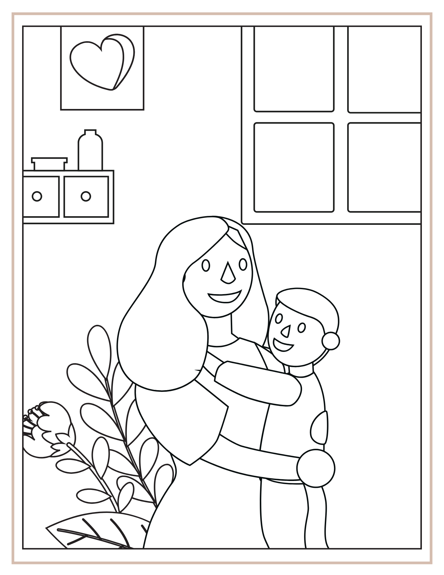 Emadepäeva värvimislehed (60 lk, prinditav PDF)