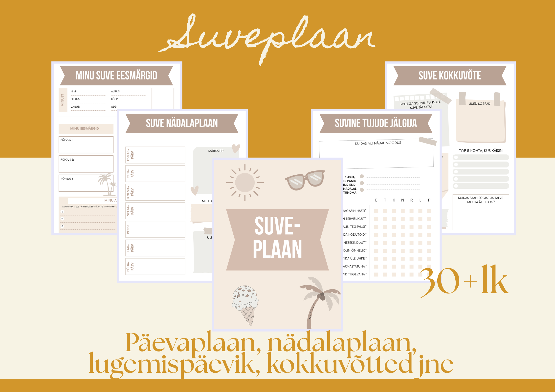 Suveplaan lastele – tegevused ja päevakava (prinditav PDF)