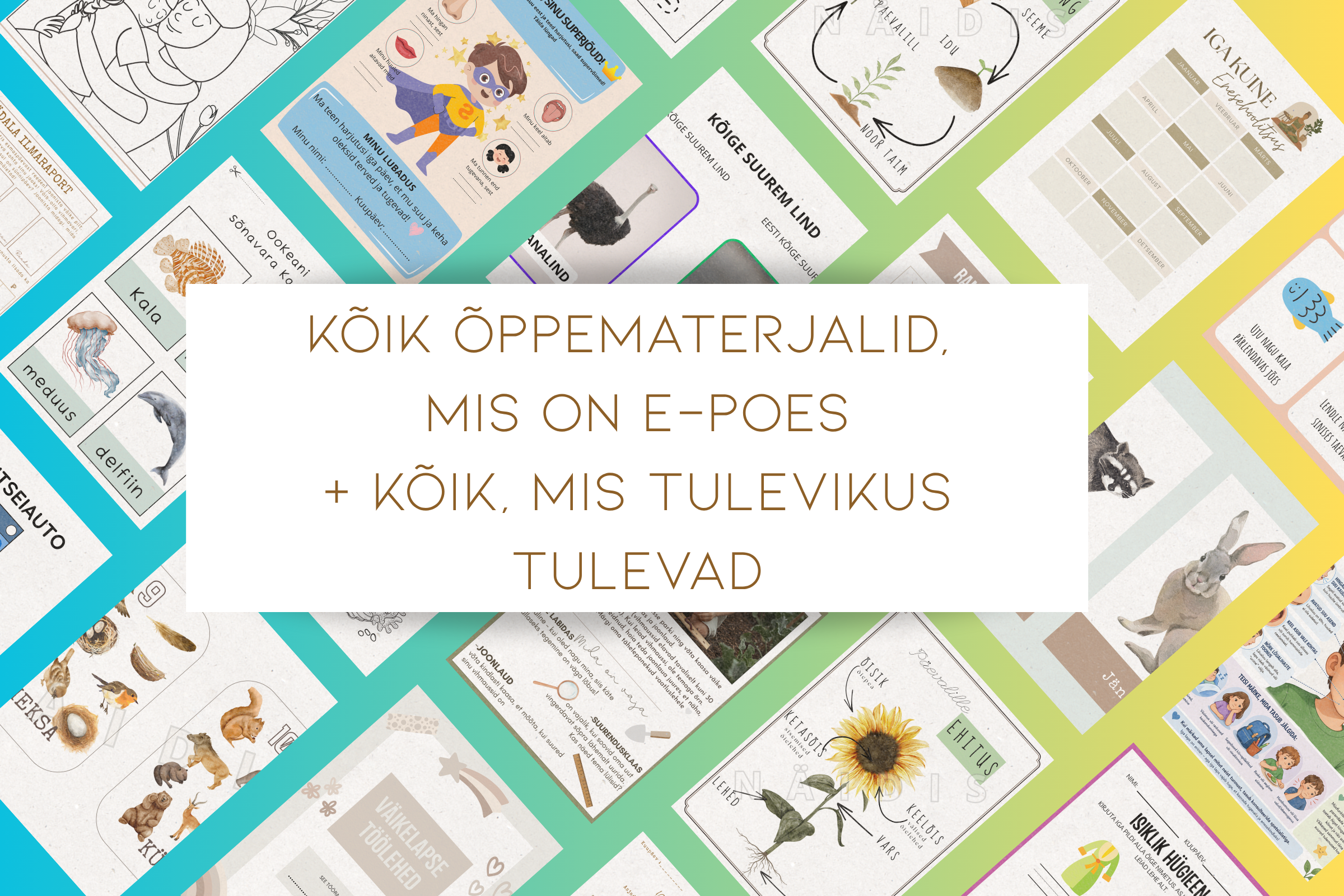Kõik õppematerjalid lastele – eluaegne ligipääs (PDF + Drive)